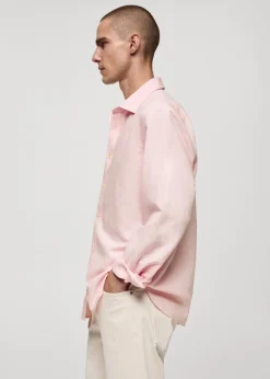 MANGO Koszule*Lniana koszula o klasycznym kroju