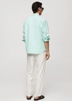 MANGO Koszule*Lniana koszula o klasycznym kroju