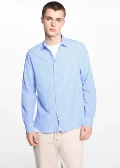 MANGO Koszule*Lniana koszula w paski