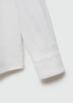 MANGO Koszule I Bluzki*Lniana koszula z kieszenią