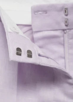 MANGO Krótkie Spodenki*Lniane szorty o prostym kroju