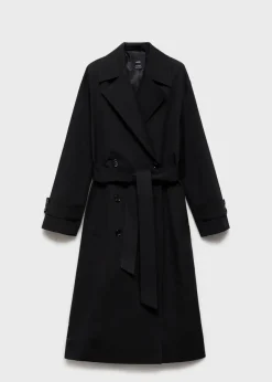 MANGO Płaszcze*Long oversized double-breasted trench coat