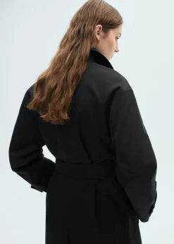 MANGO Płaszcze*Long oversized double-breasted trench coat