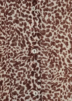 MANGO Koszule I Bluzki*Luźna koszula w panterkę