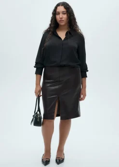 MANGO Koszule I Bluzki*Luźna koszulka z długim rękawem