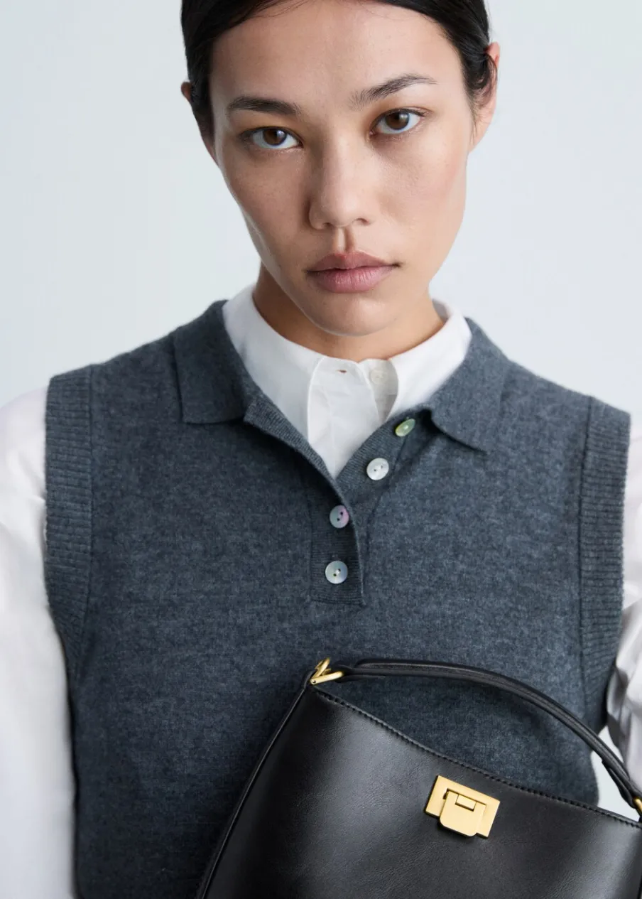 MANGO Torebki*Mała torba shopper z metalowymi elementami