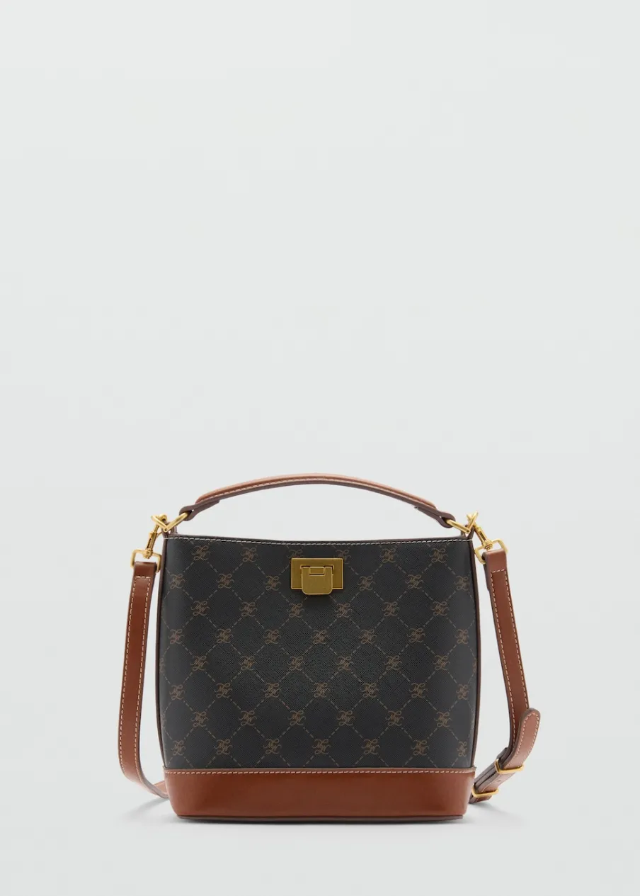 MANGO Torebki*Mała torba shopper z nadrukiem logo