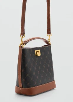 MANGO Torebki*Mała torba shopper z nadrukiem logo