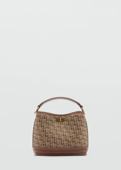 MANGO Torebki*Mała torba shopper z nadrukiem logo