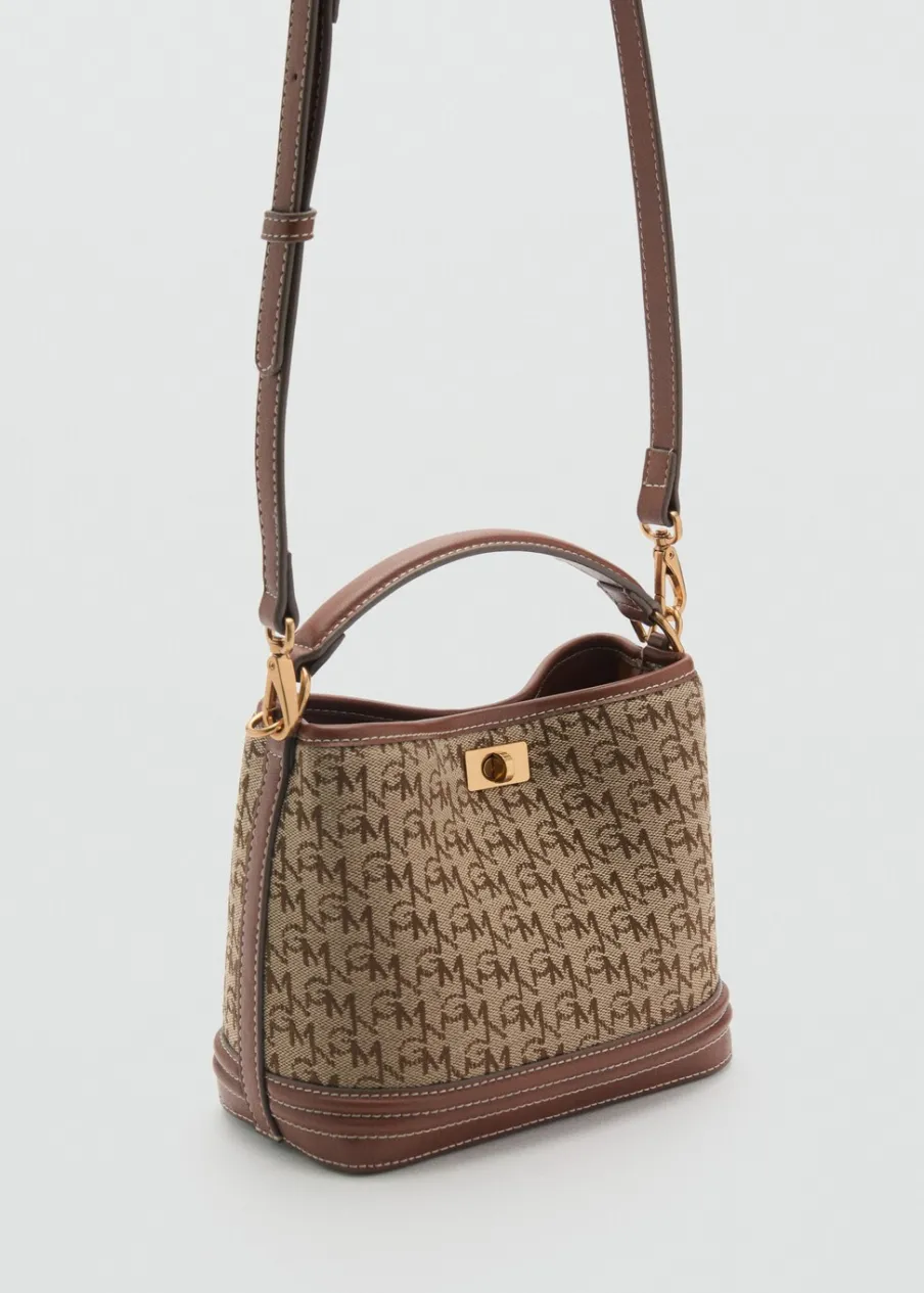 MANGO Torebki*Mała torba shopper z nadrukiem logo