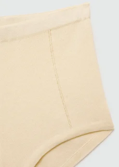 MANGO Krótkie Spodenki*Majtki z dzianiny z dekoracyjnymi szwami