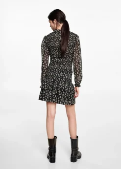 MANGO Koszule I Bluzki*Marszczona bluzka z kwiatowym wzorem