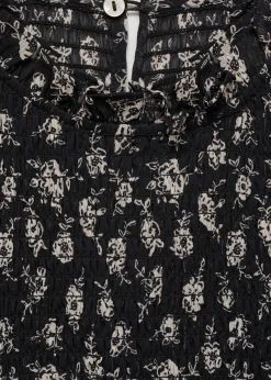 MANGO Koszule I Bluzki*Marszczona bluzka z kwiatowym wzorem