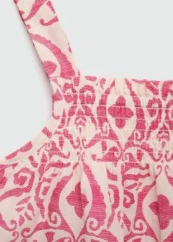 Dzieci MANGO Koszule I Bluzki*Marszczony top ze wzorem