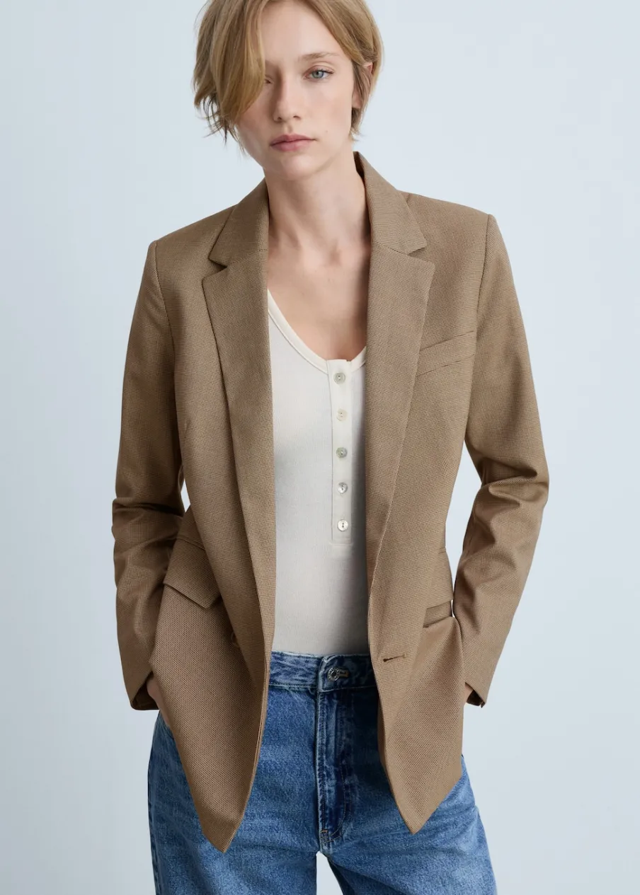 MANGO Marynarki*Marynarka dwurzędowa w pepitkę