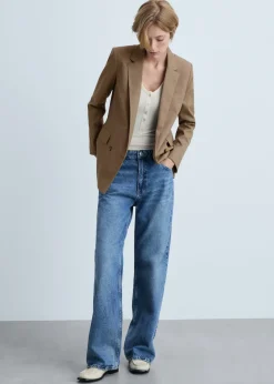 MANGO Marynarki*Marynarka dwurzędowa w pepitkę