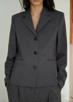 MANGO Marynarki*Marynarka garniturowa o prostym kroju na guziki