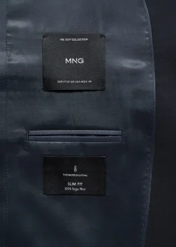 MANGO Marynarki*Marynarka garniturowa slim fit z 100% wełny dziewiczej