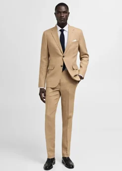 MANGO Marynarki*Marynarka garniturowa slim fit z 100% lnu