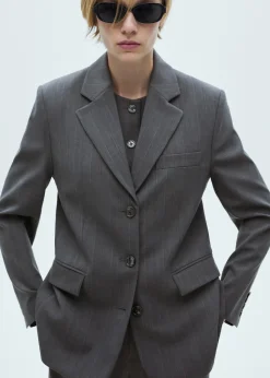 MANGO Kurtki|Marynarki*Marynarka garniturowa w prążki