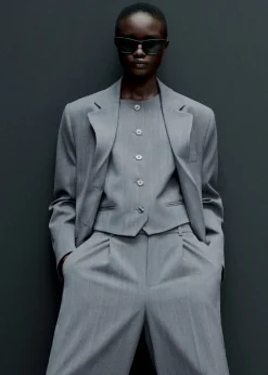 MANGO Kurtki|Marynarki*Marynarka garniturowa w prążki