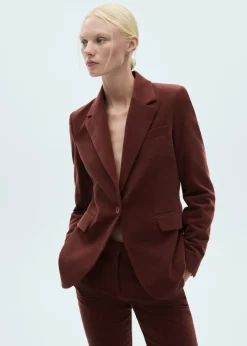 MANGO Kurtki|Marynarki*Marynarka garniturowa z aksamitu