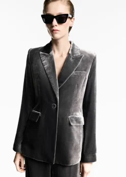 MANGO Marynarki*Marynarka garniturowa z aksamitu