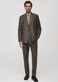 MANGO Marynarki|Marynarki*Marynarka garniturowa z flaneli z 100% włoskiej wełny