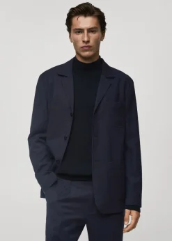 MANGO Marynarki|Marynarki*Marynarka garniturowa z flaneli z 100% wełny dziewiczej