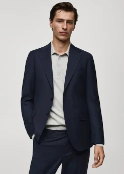 MANGO Marynarki|Marynarki*Marynarka garniturowa z flaneli z 100% włoskiej wełny