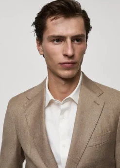 MANGO Marynarki|Marynarki*Marynarka garniturowa z flaneli z 100% włoskiej wełny