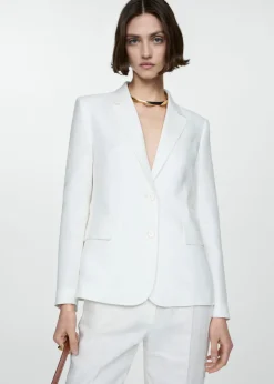 MANGO Marynarki*Marynarka garniturowa z lnu