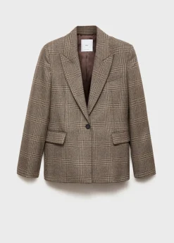 MANGO Marynarki*Marynarka o prostym kroju w kratę