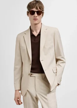 MANGO Marynarki*Marynarka od garnituru slim fit z tkaniny comfort stretch