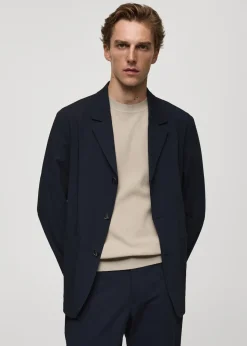 MANGO Marynarki|Marynarki*Marynarka od garnituru slim fit z kieszeniami