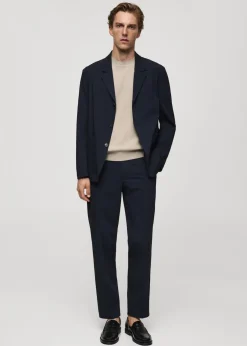 MANGO Marynarki|Marynarki*Marynarka od garnituru slim fit z kieszeniami