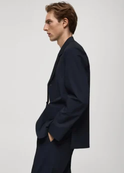 MANGO Marynarki|Marynarki*Marynarka od garnituru slim fit z kieszeniami