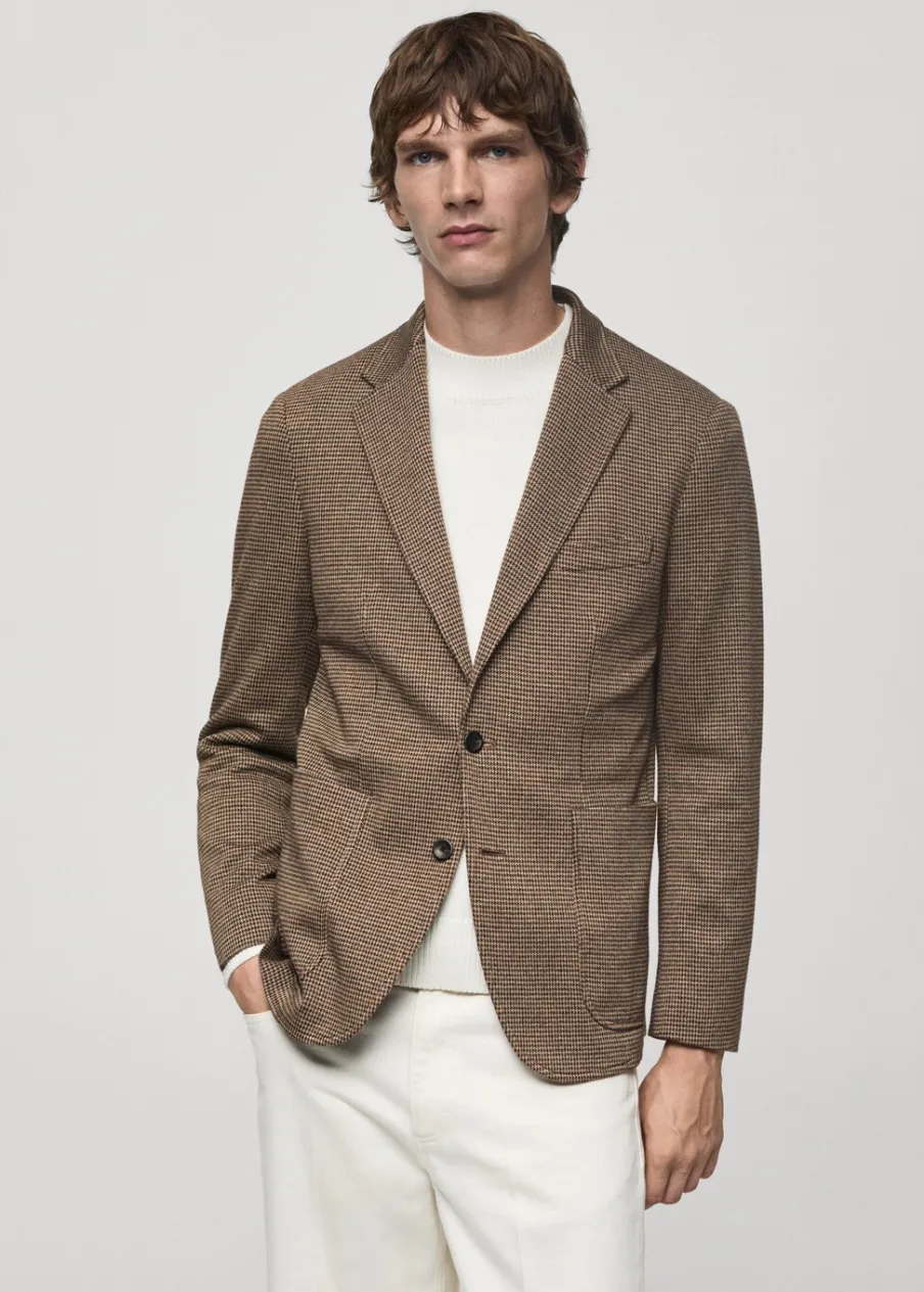 MANGO Marynarki*Marynarka slim fit w mikropepitkę