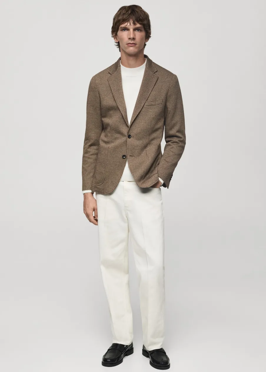 MANGO Marynarki*Marynarka slim fit w mikropepitkę