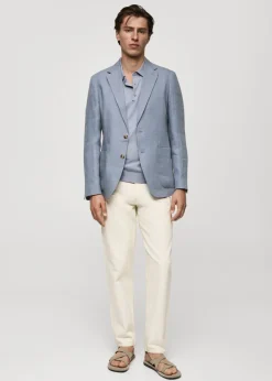 MANGO Marynarki*Marynarka slim fit z lnu 100%