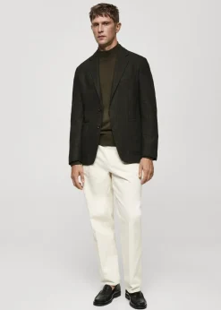 MANGO Marynarki*Marynarka slim fit z mieszanki wełny