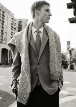 MANGO Marynarki|Marynarki*Marynarka slim fit z wełny w drobną pepitkę