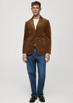 MANGO Marynarki*Marynarka sztruksowa slim fit