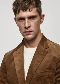 MANGO Marynarki*Marynarka sztruksowa slim fit