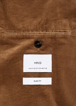 MANGO Marynarki*Marynarka sztruksowa slim fit