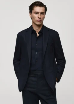 MANGO Marynarki|Marynarki*Marynarka z flaneli z wełny dziewiczej