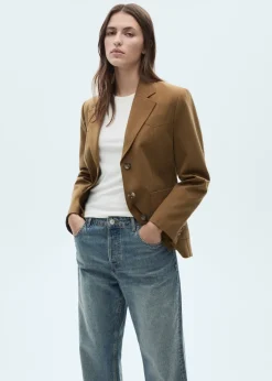 MANGO Kurtki|Marynarki*Marynarka z lyocellu z kieszeniami