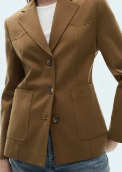 MANGO Kurtki|Marynarki*Marynarka z lyocellu z kieszeniami