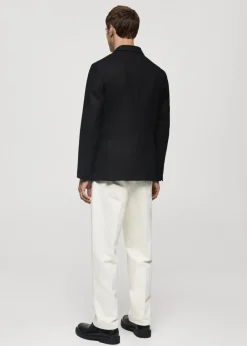 MANGO Marynarki*Marynarka z wełny z recyklingu slim fit