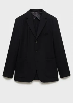 MANGO Marynarki*Marynarka z wełny z recyklingu slim fit